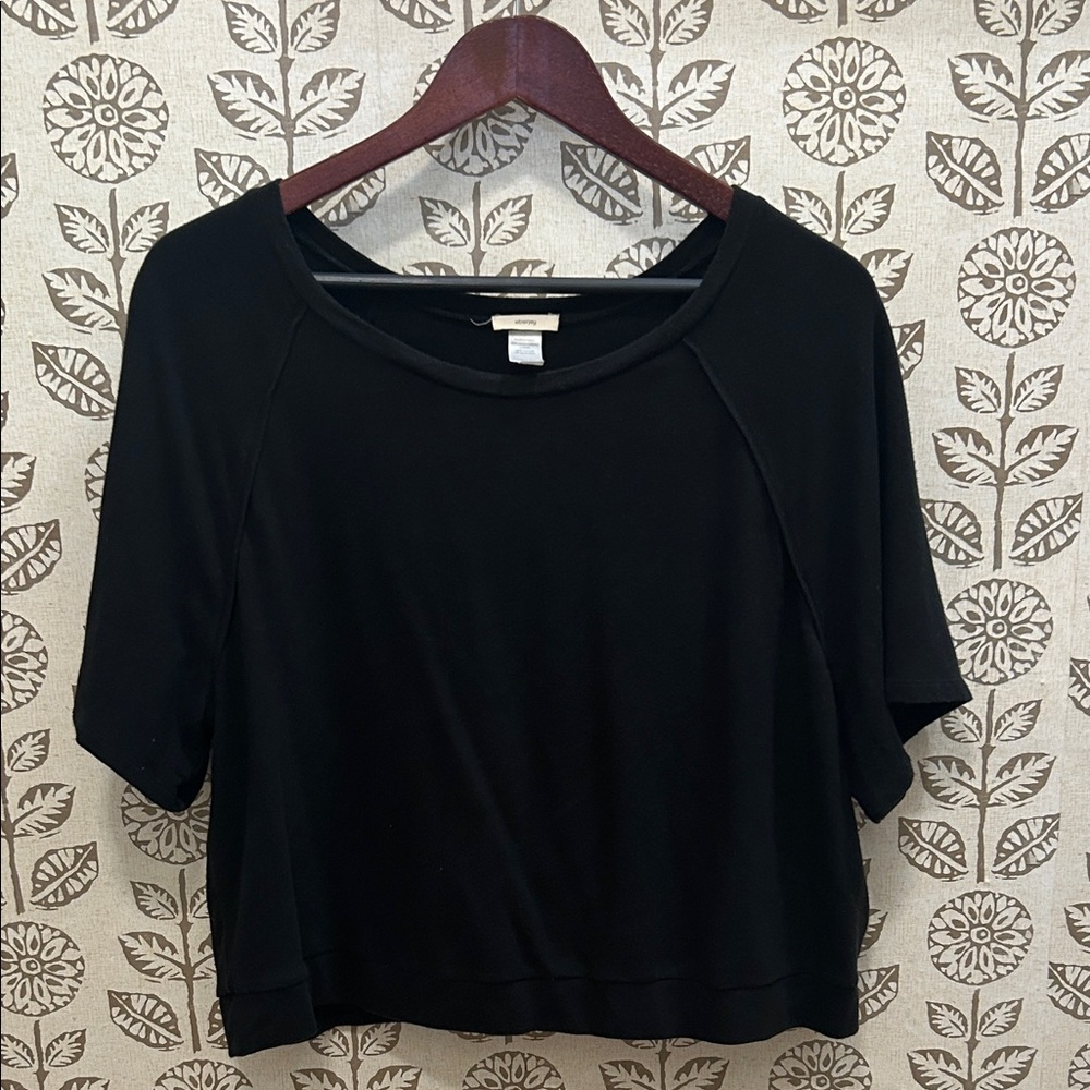 Eberjey Black Short Sleeve Women's Top